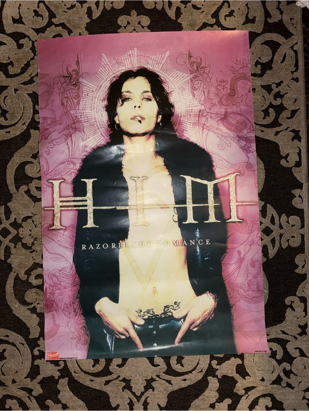 HIM Razorblade Romance Pink Band Poster